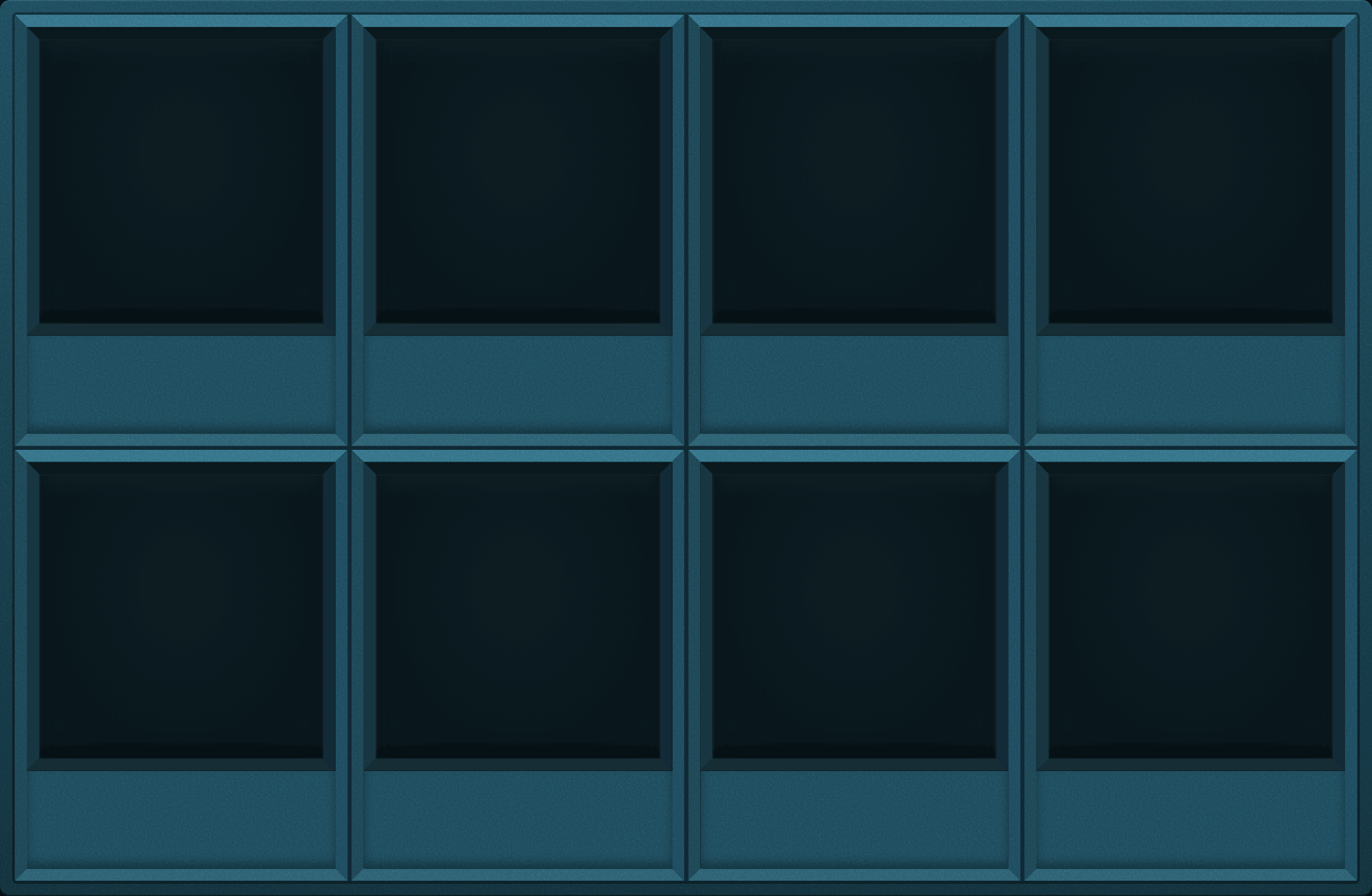 Blue Steel Display Case (2x4)